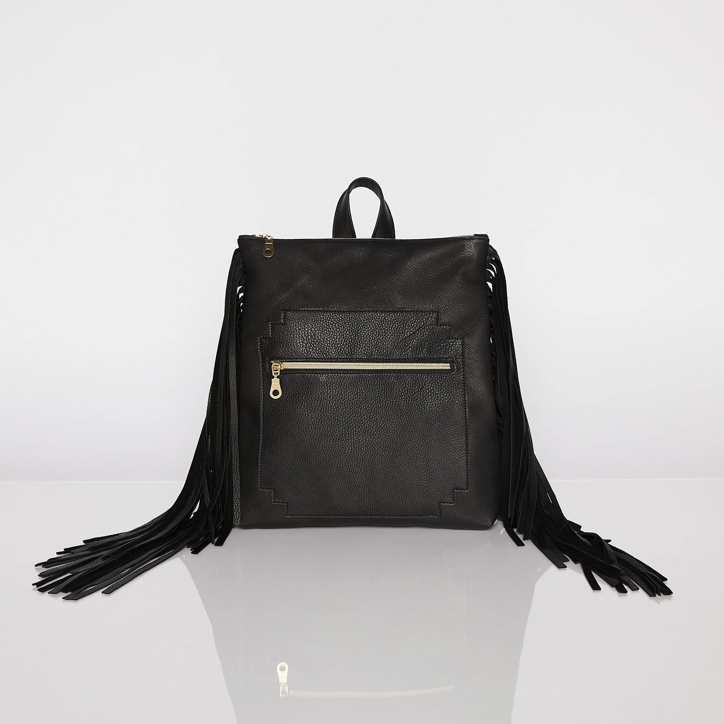 ★athe★ FRILLFrill Black Backpack and Shoulder Bag Just Joey Rose-ALL FRILLS : LEATHER BACKPACK